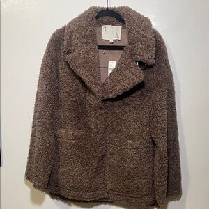 Pilcro Chocolate Teddy Jacket